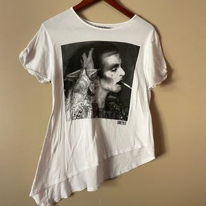 Dimepiece Top with David Bowie Graphic